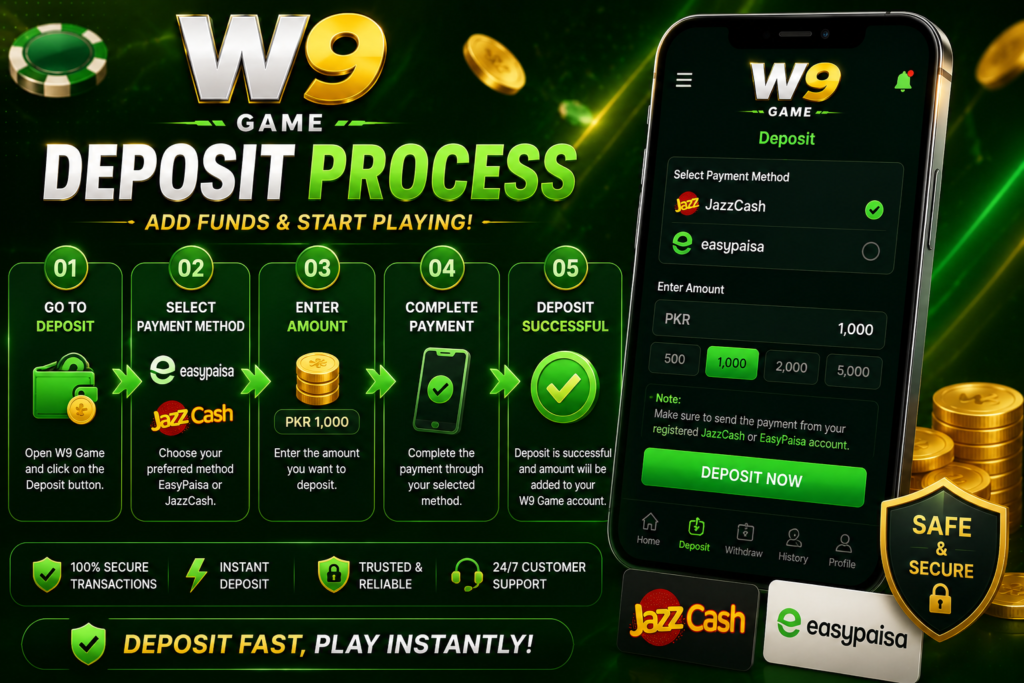 W9 Game Deposit