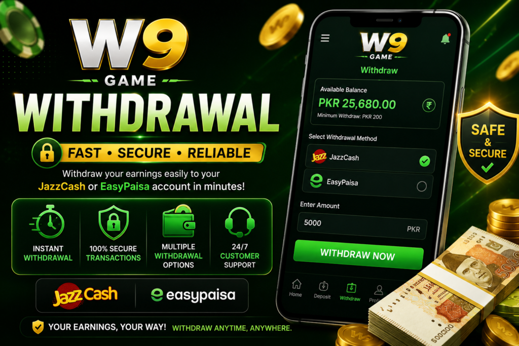 W9 Game Withdrawal